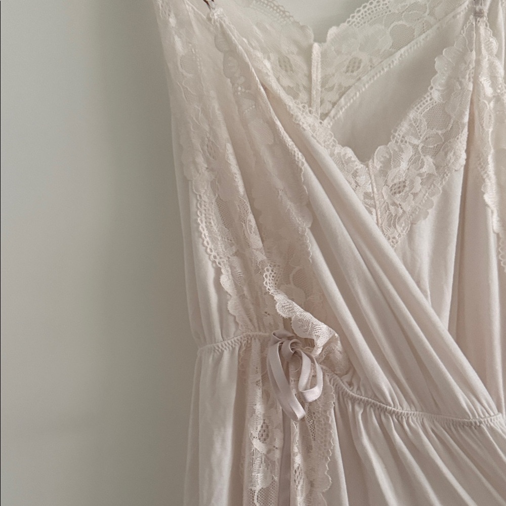 Victoria's Secret SoSoft™ Modal Ribbed Lace-Trim Long Slip Dress - Picture 3 of 7